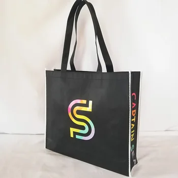 1000 бр./лот, Множество рекламни нетканая чанта за пазаруване за поръчка с логото на цветна чанта с логото на Tnt, хранителни чанти за бутик