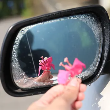 2 бр. Нова автомобилна стикер, непромокаемая филм, огледало за обратно виждане, водоустойчиви стикери за стъкла, защита от замъгляване, автоаксесоари за безопасно шофиране