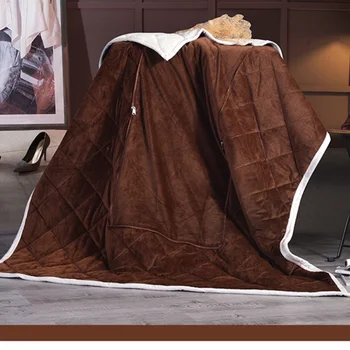 2 В 1 кадифе възглавници-одеало за автомобил на дивана, пътна лумбална възглавница, одеяла за кондициониране на въздуха, складное юрган
