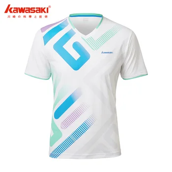 2022, мъжка тениска за бадминтон Kawasaki, тенис риза, бързо съхнещи дишащи спортни ризи с къс ръкав за мъже и жени ST-V1902