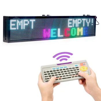 30x6-инчов вътрешна Безжична SMD RGB Пълноцветен клавиатура за дистанционно управление с led табела 110/220 На 24 часа с отворен съобщение, led панел на Дисплея