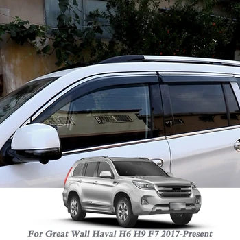 4шт PVC Автомобилни алуминиева Дограма, Тенти Подслон За Защита на Great Wall Haval F7 H6 H7 2016-2023 Козирка От Дъжд И Слънце Външни Автоаксесоари