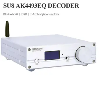 BRZHIFI аудио SU8 AK4493EQ Bluetooth декодер 5,0 дистанционно управление DSD КПР усилвател на 