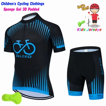 Bule 2023 Детска Велосипедна Облекло Дишаща Лятна Велосипедна Дрехи С Къс Ръкав МТБ Ropa Ciclismo Спортен Костюм За Момчета Велосипедна Форма