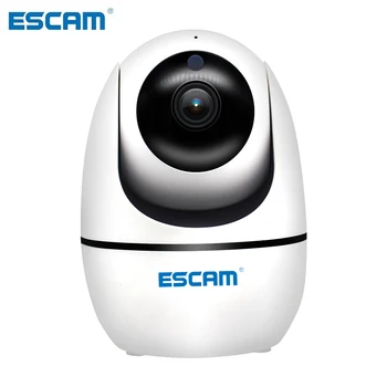 ESCAM PVR008 H. 265 с автоматично проследяване на PTZ-камери за завъртане/плочки 2MP HD 1080P Безжична IP камера за нощно виждане