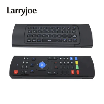Larryjoe 2,4 Ghz Fly Air Mouse MX3 Безжична мини клавиатура за мини-КОМПЮТЪР на HTPC лаптоп Smart TV Android TV Box и дистанционно управление