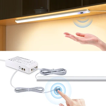 Led сензор за движение под шкаф с ръчно включване, Сензорен датчик, кабинет, бар стойка, led осветление кухня под мебели