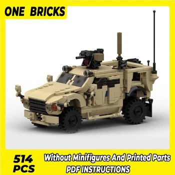 Moc Строителни Блокове Военен Модел Въоръжен Автомобил M-ATV Технически Тухли си САМ 