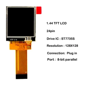 TFT 1,44 инчов цветен LCD екран с подключаемым модул 128*160 8- битов паралелен порт ST7735S който има LCD екран