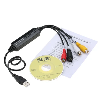 USB-видео-аудио-хищник записващо устройство, Карта-адаптер за камера VHS, vcr, DVD, TV Box MAC OS 10.4 - 10.12