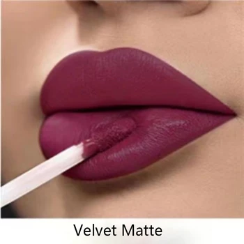 Velvet матиран телесен цвят гланц за устни, секси трайна водоустойчива чаша с незалепващо покритие, Телесна червена течна червило за грим, дамски Корейска козметика