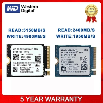 Western Digital WD SN740 SN530 M. 2 2230 SSD диск 1 TB И 2 TB 512 GB NVMe PCIe Gen4 x4 За лаптоп Microsoft Surface Pro X Surface 3 100% чисто Нов