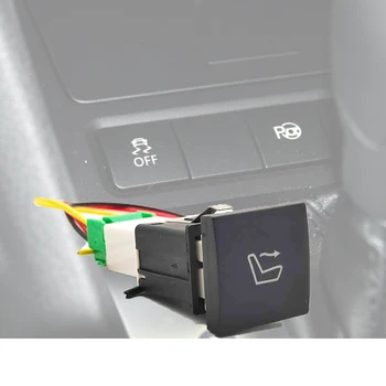 Авто Червена Led Лампа Airscarf Key Бутон Превключвател Модифициран Ключ За VW Golf 6 Jetta 5 MK5 Caddy EOS Scirocco