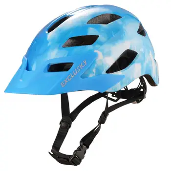 Велосипеден шлем Унисекс за възрастни МТБ, пътен под наем, велосипеди шлем с USB-перезаряжаемым led заден фенер, кормило екипировка