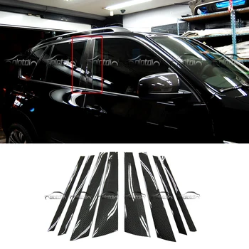 Дограма за прозорците на колата, Декоративни колони, ленти от Въглеродни влакна, пайети, стикери за BMW E70 X5 X5M