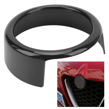Емблемата на предната решетка, външен иконата, декоративна тампон, стикери за Alfa Romeo Giulia Stelvio, лъскаво черен