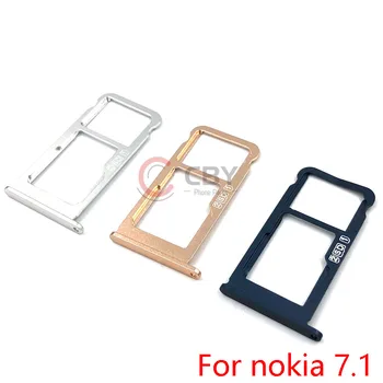 За Nokia X7 7.1 Plus, държач за sim карта, гнездо за SD-слот, подменяйки детайл
