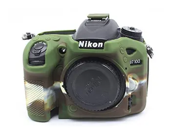 Защитен Калъф за Огледално-рефлексен Фотоапарат Nikon D750 D5500 D7100 D7200 Мека Силиконова Броня За Защита на Кожата Защитен Калъф За Тяло, който предпазва