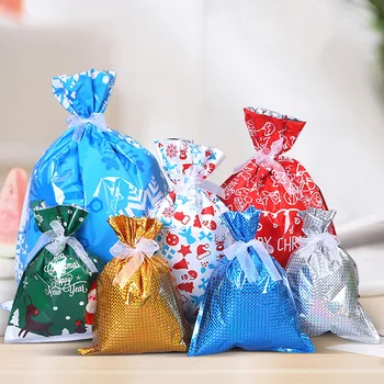 Коледен Подарък Чанта От съвсем малък Снежинка Лосове Чанти За Бонбони Вечерни Сувенири Чанти Коледна Украса за Дома Нова Година 1бр