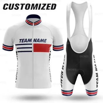 Летен комплект Фланелка за колоезденето Унисекс 2022, Бързосъхнеща дишаща Мтб Името на отбора, Велосипедна облекло по поръчка, къси ръкави, Велосипедна форма
