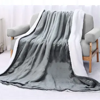 Меко Топло одеяло от коралов руно с електрически нагревател, зимни чаршаф, покривка, покривка за дивана, двустранни тънки одеяла фланелен