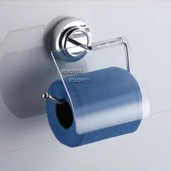 Модерни вакуумни издънка Държач за тоалетна хартия с Подвижна скоба за баня, кухня Притежателя хартиени кърпи за ръце от неръждаема стомана