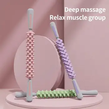 Мускулна роликовая масажът пръчка Мускулни ролкови пръчки с нескользящими TPR-дръжки за облекчаване на възпаленията Валяк с неплъзгащи TPR-дръжка