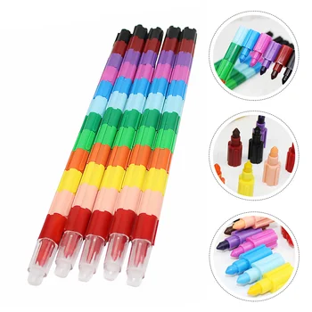 Набор от цветни моливи, комплект за полагане на писалки, Детски Восъчен за оцветяване, Наращиваемые Дръжки, Аксесоари за рисуване с маслени бои, Училище