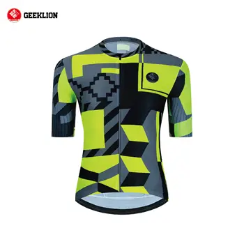 Нов Geeklion 2023, Безшевни Състезателни приятелка, Мъжка Лятна риза с къс ръкав, Риза за велоспорта, Дишаща Майк за тренировки на открито