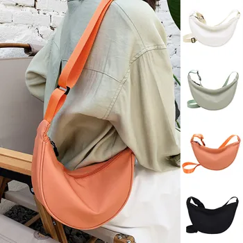 Однотонная найлонова чанта през рамо, дамски чанти, лека чанта за чанта, холщовая чанта на едно рамо, дамски чанти, Промоция безплатна доставка