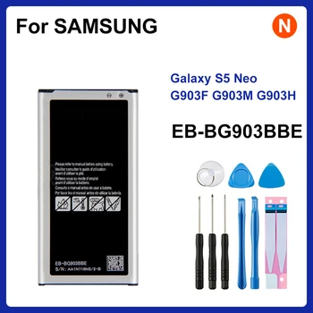 Оригинална батерия SAMSUNG EB-BG903BBE 2800 mah За Samsung Galaxy S5 Нео G903F G903W G903M G903H, Сменяеми акумулаторни Батерии с УО