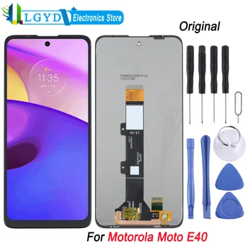 Оригинални LCD дисплей и цифров преобразувател в пълно сглобяване на за Motorola Moto E40