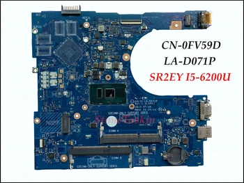 Продажба на едро AAL15 LA-D071P За дънната платка на лаптоп Dell Insprion 5559 CN-088XGN 88XGN SR2EU I3-6100U DDR3L 100% Тествана