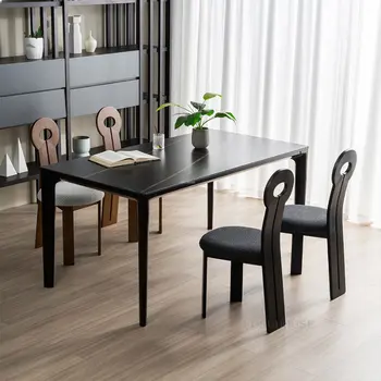Скандинавските трапезни столове с облегалка от масивна дървесина Дизайнерски столове за почивка, за кухнята, Мебели за дома европейските Старинни столове за трапезария
