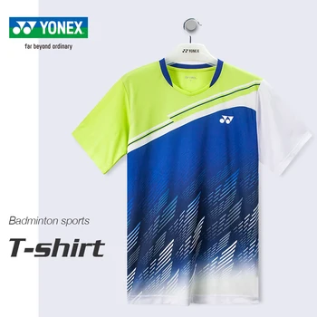 Спортна тениска Yonex, тенис облекло, бързосъхнеща майк за бадминтон, къс ръкав, мъже, жени, лято 110472BCR