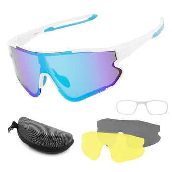 Спортни Слънчеви очила с UV400, колоездене, очила с 2 сменяеми лещи, очила за шоссейного велосипед МТВ, очила за мъже, за жени, за шофиране, риболов, къмпинг