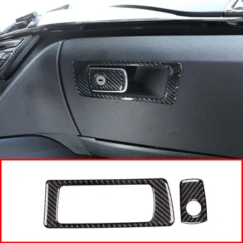 Стикери за украса на пътнически кутия за съхранение на настоящия карбон за BMW F30 F35 3-4 Серии 2013-2018 Аксесоари