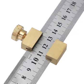 Стоманена линийка Позиционирующий блок на Месинг ъглов плотер Индикатор за маркиране линия за продуктовата линия Latitude САМ Дървообработващи измервателни инструменти