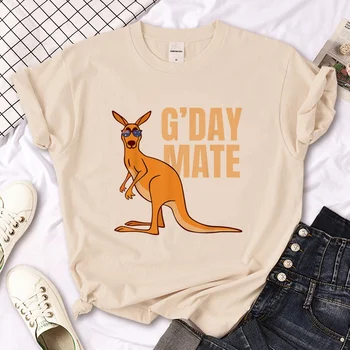 Тениски с австралийското надписи, дамски тениски с комиксами манга Y2K, дрехи за момичета y2k