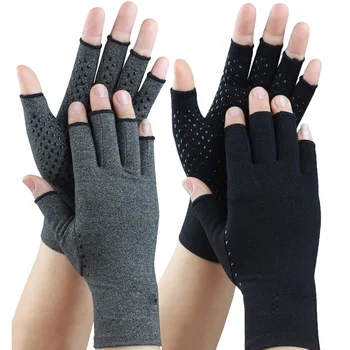 Топло варежка на половин пръст със сензорен екран, нескользящие компресия ръкавици за ръце, спортни мини ветроупорен ръкавици за колоездене