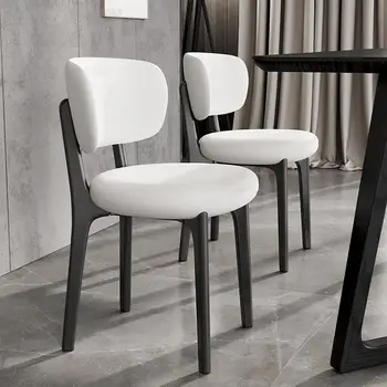 Трапезария стол от масивно дърво в скандинавски минималистичном стил, домашен лампа в кремовом стил, Луксозен проста модерна облегалката на стола, маса за хранене, Нов стол в китайски стил
