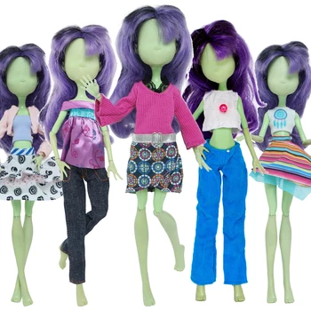 Украшение кукла BJDBUS, модни потници, рокли, Панталони, дрехи за момичета, аксесоари за кукли Monster High комплект детски дрехи 10 