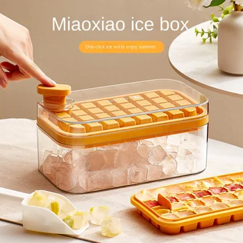 Форма за Кубчета Lce Домакински Хладилник Кутия За Лед Домашен Тава За Лед Хранително-вкусовата Пресована Тава За Лед, Замразени Кубче лед е Един От Ключовете За Премахване на Обледеняване