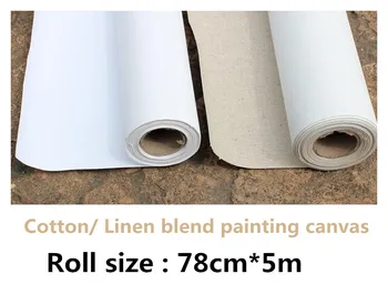 широчина 78 см. Добро качество на 280 гориво памук художествена живопис на платно ролка с дължина 5 м