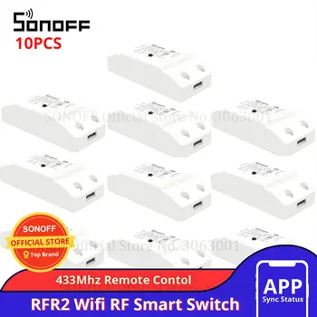 1-10 Бр. SONOFF RFR2 WiFi Ключ 433 Mhz Дистанционно Управление на Безжични Ключове Релейные Поддръжка на Модули за Автоматизация на Умен Дом RM433R2