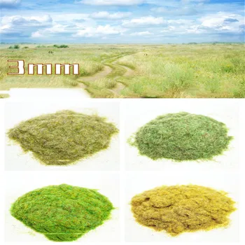 3 мм модел на прах от растителни билки по избор, няколко цвята, Строителен пясък, Имитация производство, имитация на градина, трева
