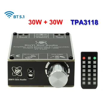 30 W + 30 W TPA3118D2 Стерео Bluetooth Аудио Цифров Усилвател Такса двоен Модул Приложение от Клас D HIFI САМ Amplificador