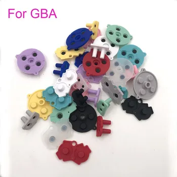 30 комплекта за каучукови токопроводящих бутони GBA за Gameboy Advance, на силиконова клавиатура A-B, D-pad, подмяна на уплътнения за клавиатурата Start Select