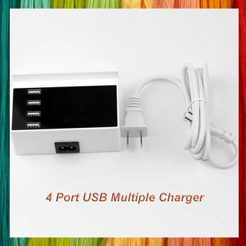 4-Портов USB хъб с няколко честота устройства на 5V 4A Десктоп мулти USB-зарядно устройство за мобилен телефон, смартфон, таблет ново