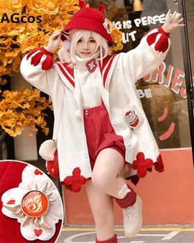 AGCO Предпродажа Genshin Impact Klee, женски костюм за cosplay, в Деня на зимното слънцестоене, сладки ежедневни костюми Klee за cosplay